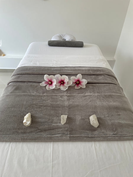 Frazadas para cama de masaje