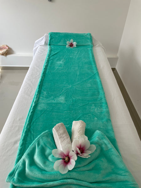 Frazadas para cama de masaje