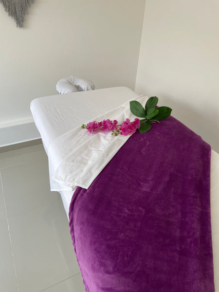 Frazadas para cama de masaje