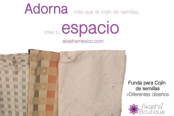 Cojín de Semillas - Akasha México Spa Masajes diplomados cursos aromaterapia