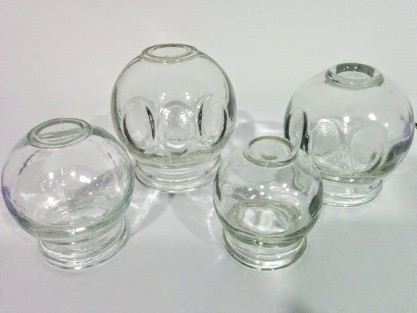 Ventosas de Vidrio | Kit de 4 - Akasha México Spa Masajes diplomados cursos aromaterapia