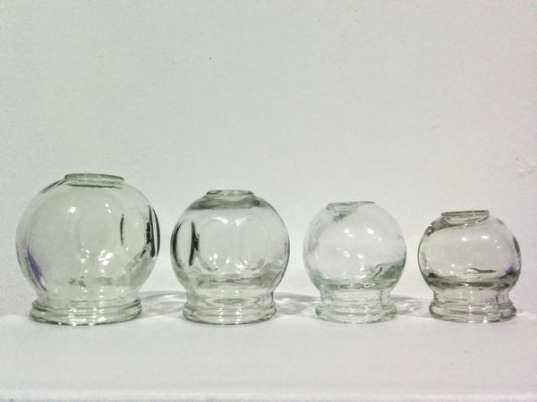 Ventosas de Vidrio | Kit de 4 - Akasha México Spa Masajes diplomados cursos aromaterapia