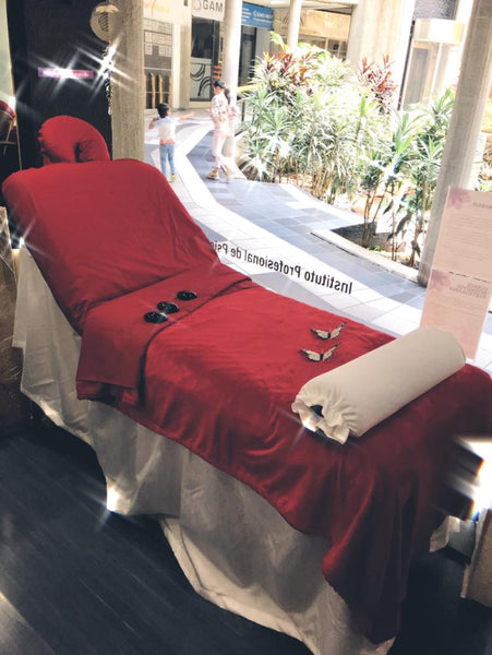 Frazadas para cama de masaje