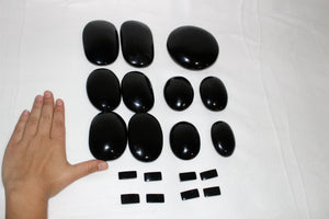 Kit Piedras Obsidiana - Akasha México Spa Masajes diplomados cursos aromaterapia 