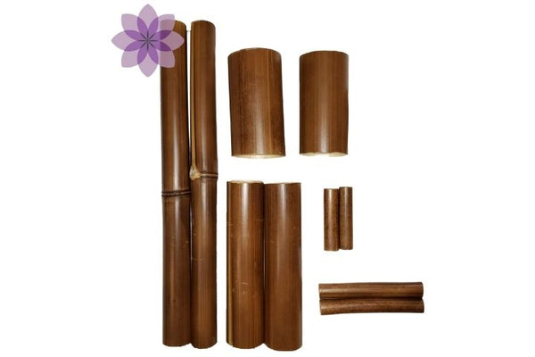 Kit de varas naturales de bambú para masaje Lomi Lomi o Bambú Terapia